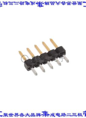 2355184-5 针座连接器5POS分离式2mm公形插针通孔直针镀金