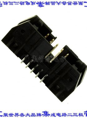 102154-1 针座连接器10POS接头2排2.54mm公形插针通孔直针镀金