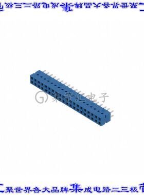 76342-320LF 针座连接器40POS插座2排2.54mm母形插口通孔直针镀金