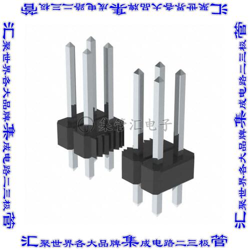 PEC05DFAN 针座连接器10POS分离式2排2.54mm公形插针通孔直针锡