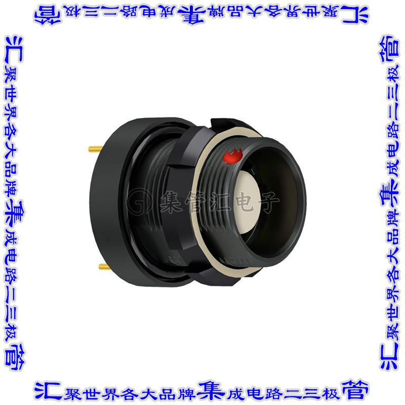 GCCWAM-P04WBC0-000L 圆形连接器4POS插座母插口焊杯镀金面板安装