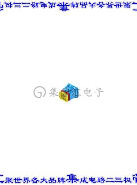 1-2350890-4 矩形连接器外壳20POS插头5排公形引脚面板安装