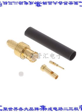 CONMCX007-R178 同轴连接器MCX插头公引脚压接焊接50欧姆自由悬挂
