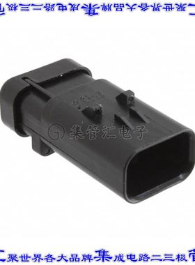 776535-4 矩形连接器外壳3POS插座4.5mm公形引脚黑色自由悬挂