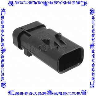 776430-4 矩形连接器外壳3POS插座4.5mm公形引脚黑色自由悬挂