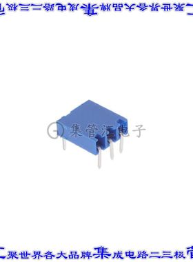 89882-303LF 针座连接器3POS插座2.54mm母形插口通孔直角镀金