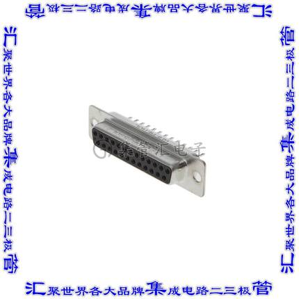 L177SDB25SOL2 连接器25POS插座母插口2排D-Sub通孔