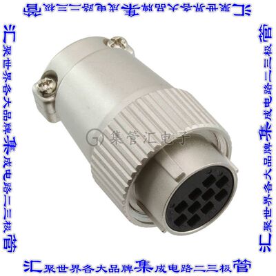 JR21PK-10SC(71) 圆形连接器10POS插头外壳用于母插口银色自由悬