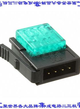 37104-2124-000 FL 100 矩形连接器4POS插头2mm公引脚黑色IDC镀金