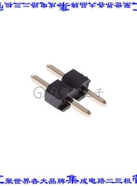 G800LF306018EU 针座连接器2POS接头2.54mm公形插针通孔直针镀金