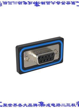L17ED09S30 连接器9POS插座母插口2排D-Sub面板安装通孔直角