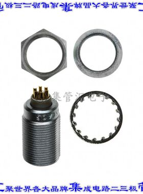 JBXEA0G06FSSDP 圆形连接器6POS插座母插口焊杯镀金面板安装