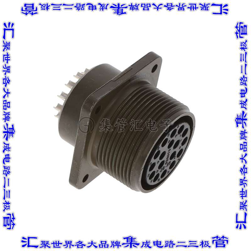 MS3102C20-29S 圆形连接器17POS插座母插口焊杯银面板安装