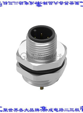 643050100604 圆形连接器4POS插座公形引脚焊杯镀金面板安装