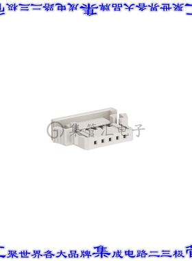 119974-E 矩形连接器外壳5POS插座2mm母形插口天然色自由悬挂