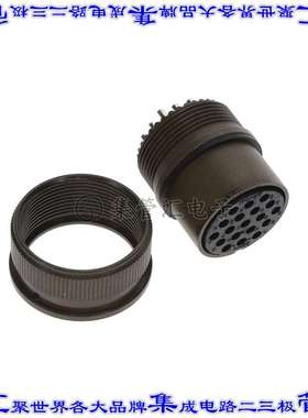 10-069522-14S 圆形连接器19POS插座母插口焊杯银面板安装