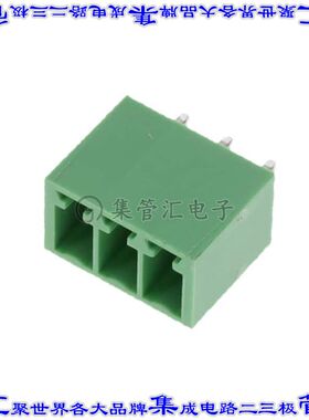 395016003 0395016003端子块连接器3POS接头公引脚带罩3.5mm绿色