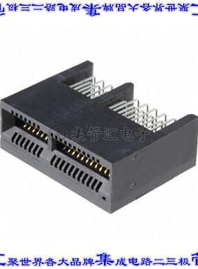 2-1761465-1 卡边缘连接器36POS母头2排1mm黑色镀金