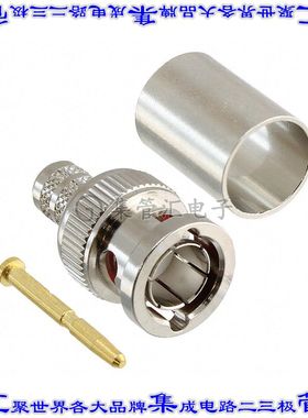 112953 同轴连接器BNC插头公引脚压接75欧姆自由悬挂