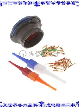 D38999/24WJ43PN 圆形连接器43POS插座公形引脚压接镀金面板安装