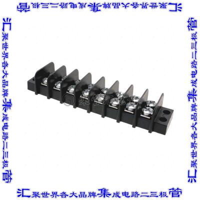 387600108 0387600108端子块连接器8电路隔板接线座2排9.53mm螺钉