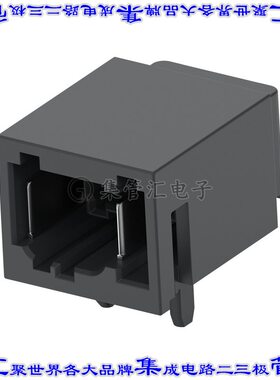 2320201-1 针座连接器2POS接头1.8mm公形插针通孔直角锡