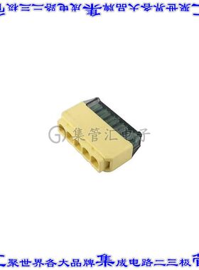 N50500400000G 端子块连接器5POS插头母插口4mm黄色自由悬挂