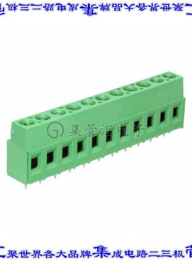 1-282841-1 线对板连接器11POS接线端子5.08mm通孔水平带板