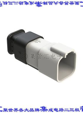 AT04-6P-SR02WHT 矩形连接器外壳6POS插座3排公形引脚白色自由悬