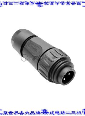 C01620H00310012 圆形连接器4POS插头公引脚螺钉银自由悬挂