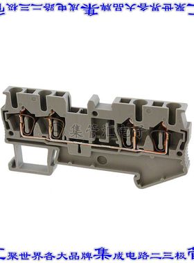 3036233 端子块连接器4POS馈通式5.2mm灰色12-28AWG