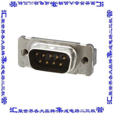 2-748003-0 连接器9POS插头公引脚2排D-Sub通孔