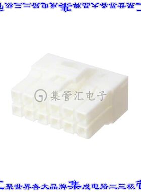 YLP-12VA 矩形连接器外壳12POS插头2排4.5mm母形插口白色自由悬挂