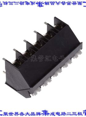 1071205 线对板连接器5POS接线端子5.08mm通孔45角度带板