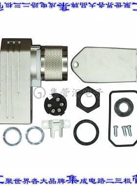 C09131F0051002U 圆形连接器5POS插头母插口焊杯银自由悬挂直角