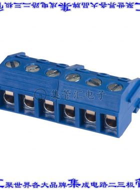 OSTTH060160 端子块连接器6POS无罩接头的插头5mm蓝色自由悬挂