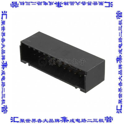 2-1871935-1 针座连接器22POS接头2排3.5mm公形插针通孔直角镀金