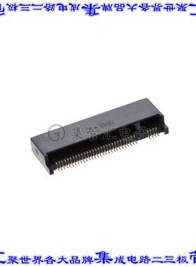 M2-A1-67-R-SMT-3.10-KM-T/R 卡边缘连接器67POS母头2排0.5mm黑色