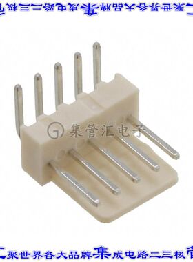 61900519521 针座连接器5POS接头2.54mm公形插针通孔直角锡