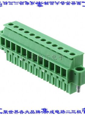 1863107 端子块连接器12POS插头母插口3.5mm绿色自由悬挂