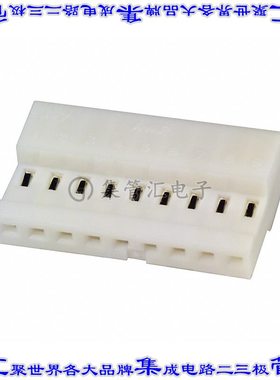 3-640441-9 矩形连接器9POS插座2.54mm母插口白色IDC锡自由悬挂直