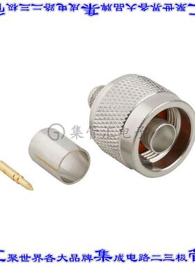 172304 同轴连接器N型插头公引脚压接50欧姆自由悬挂