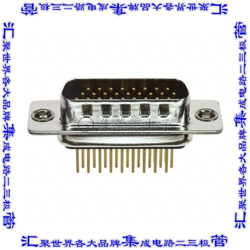 180-M26-113R011 连接器26POS插头公引脚3排D-Sub高密度面板安装