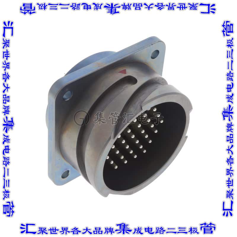 CA3102E28-21P-B-A240 圆形连接器37POS插座公形引脚压接银面板安