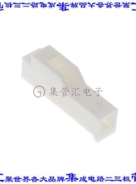 YLR-01VF 矩形连接器外壳1POS插座公形引脚白色自由悬挂