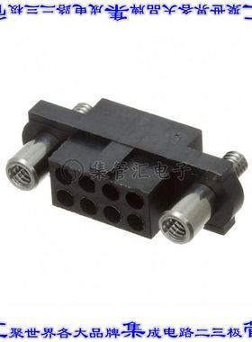 M80-4150898 矩形连接器外壳8POS插座2排2mm母形插口黑色面板安装