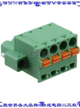 1902327 端子块连接器4POS插头母插口5.08mm绿色自由悬挂