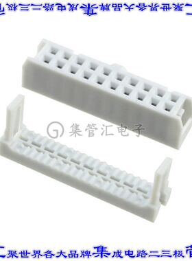 AWP 20-7540-T 矩形连接器20POS插口2排2.54mm母插口灰色IDC锡自