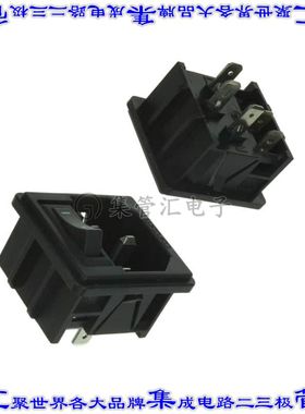 1-1609112-9 电源接入连接器3POS插座公插片模块IEC320-C14面板安