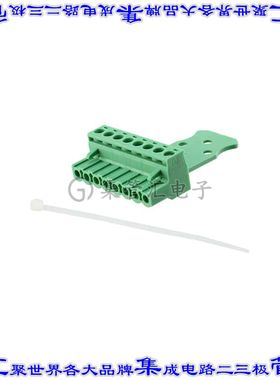 1758982 端子块连接器8POS插头母插口5mm绿色自由悬挂
